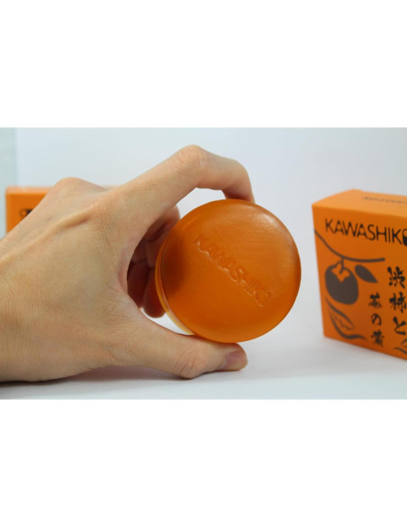Jabón Hecho a Mano KAWASHIKI Caqui Japonés 100g - Eliminador Olores