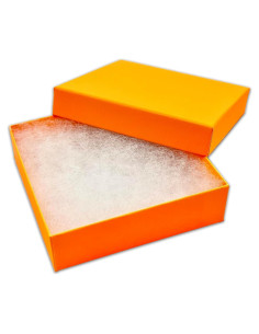 Cajas de Cartón Rellenas de Algodón TheDisplayGuys 25 Unidades Neon Marigold 8.9x8.9x2.5 cm