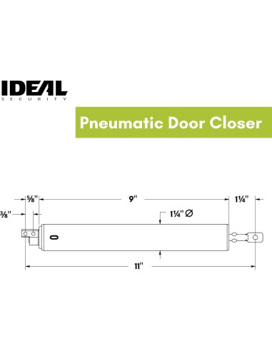 Cierre de Puerta de Tormenta Neumático Ideal Security 1614