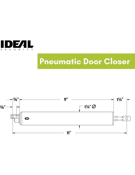 Cierre de Puerta de Tormenta Neumático Ideal Security 1614