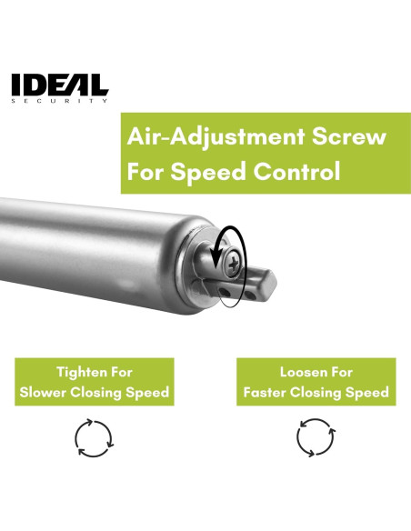 Cierre de Puerta de Tormenta Neumático Ideal Security 1614