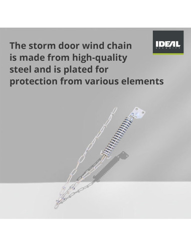 Cierre de Puerta de Tormenta Neumático Ideal Security 1614