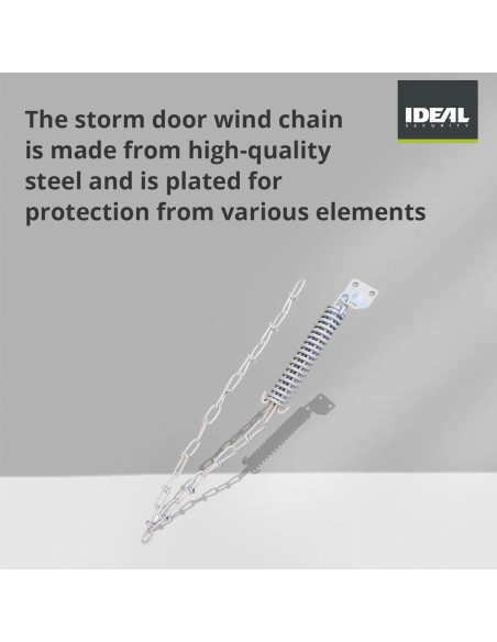 Cierre de Puerta de Tormenta Neumático Ideal Security 1614