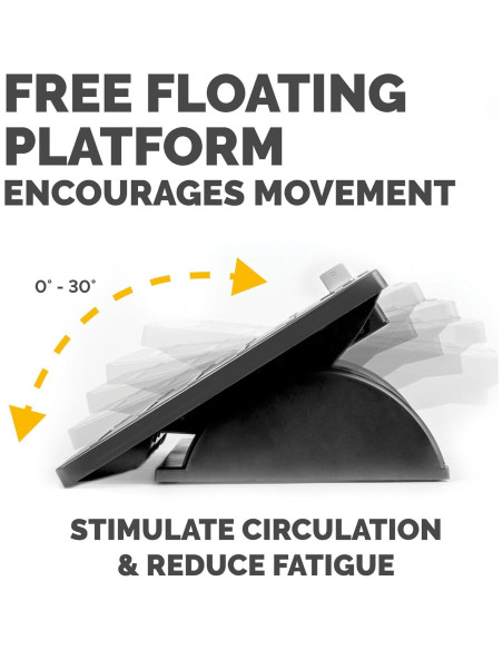 Reposapiés Ajustable Fellowes Office Suites 10.5-14.3 cm Negro