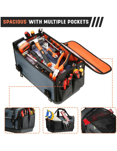 Bolsa de Herramientas FUZVOL Impermeable 2.19 kg 39.88x21.08x23.88 cm