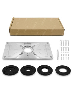 Mesa de Inserción Fafeicy para Router de Aluminio 23.5x12cm