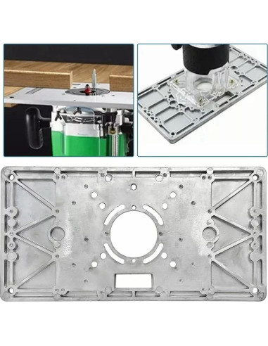 Mesa de Inserción Fafeicy para Router de Aluminio 23.5x12cm