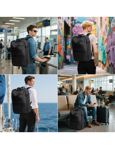 Mochila de Vacío Expandible OPOALO 60L con Compartimento para Laptop Mochila de Vacío Expandible OPOALO 60L con Compartimento para Laptop