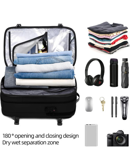 Mochila de Vacío Expandible OPOALO 60L con Compartimento para Laptop Mochila de Vacío Expandible OPOALO 60L con Compartimento para Laptop