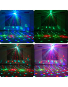 Luces de Fiesta LED DJ TC-7009 con Control Remoto y DMX512 2
