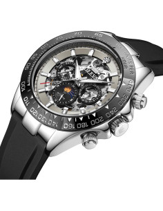 Reloj OLEVS Hombre Automático Esqueleto Luminiscente 30M 2