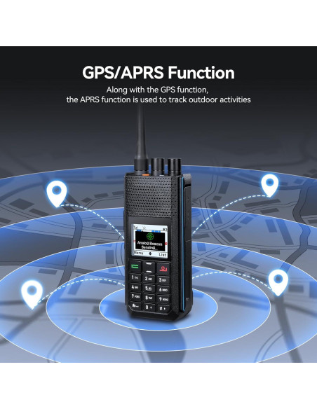 Retevis H1 Radio DMR Doble Banda con GPS y Batería 2900mAh