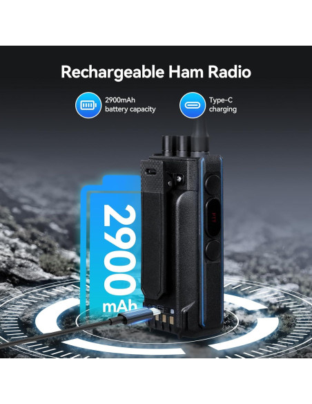 Retevis H1 Radio DMR Doble Banda con GPS y Batería 2900mAh