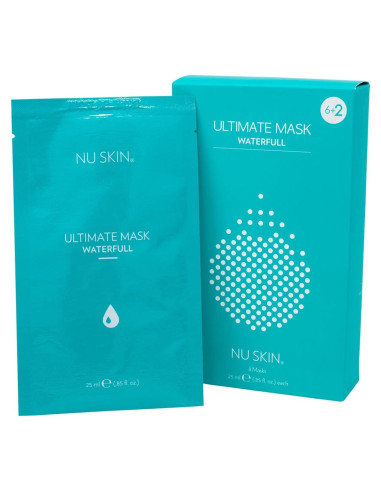 Máscara Facial Hidratante Nu Skin Ultimate Waterfull - 8 Unidades
