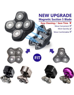 Cabezal de Repuesto 5D HONTEC para Afeitadoras Skull Shaver 2