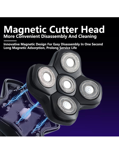 Cabezal de Repuesto 5D HONTEC para Afeitadoras Skull Shaver