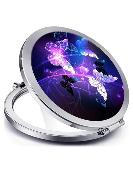 Espejo Compacto Doble Cara LONNAONE 7cm Plegable Viaje