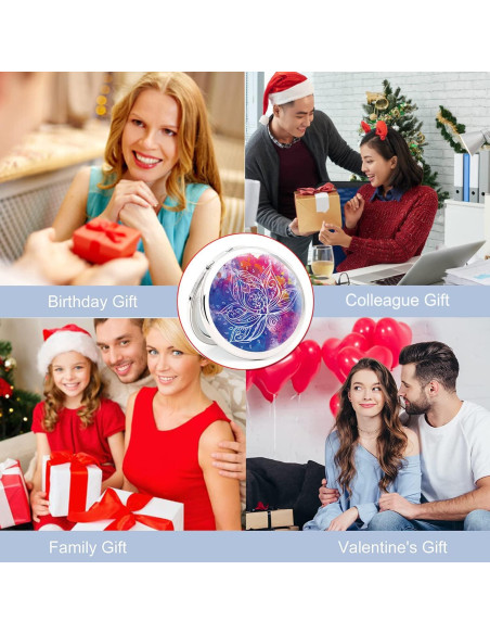 Espejo Compacto Doble Cara LONNAONE 7cm Plegable Viaje