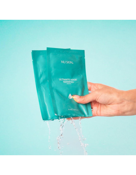 Máscara Facial Hidratante Nu Skin Ultimate Waterfull - 8 Unidades