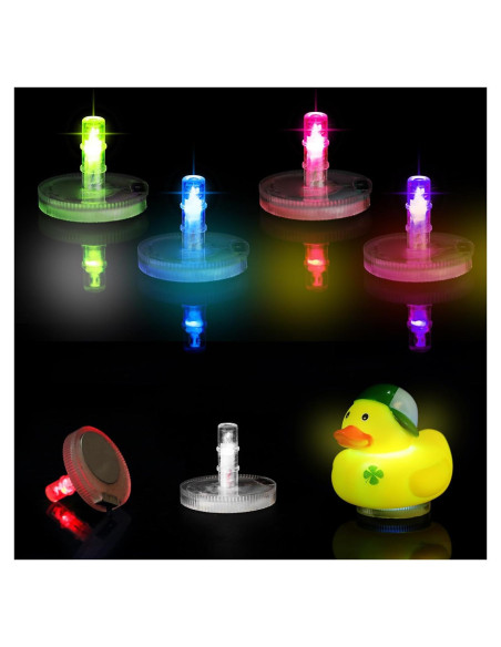 Enchufe de Pato Iluminado OUMYQ con 16 Modos Luminosos 4 PCS