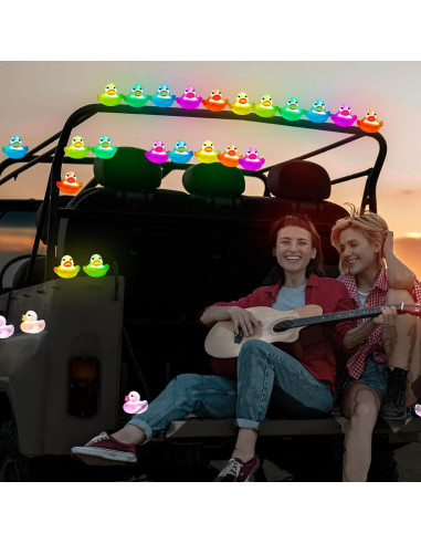 Enchufe de Pato Iluminado OUMYQ con 16 Modos Luminosos 4 PCS