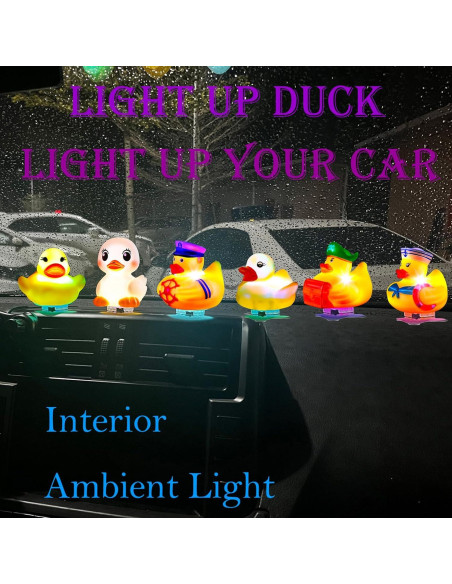 Enchufe de Pato Iluminado OUMYQ con 16 Modos Luminosos 4 PCS