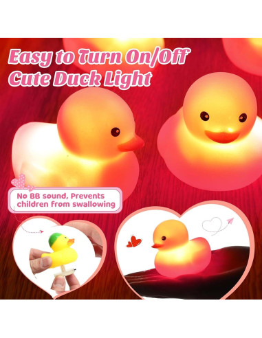 Enchufe de Pato Iluminado OUMYQ con 16 Modos Luminosos 4 PCS