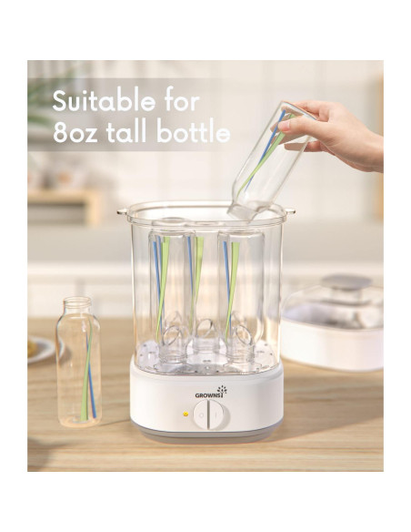 Esterilizador de Botellas Grownsy 8 Minutos 360 Desinfección