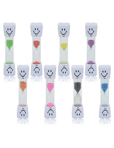 Juego de 8 Temporizadores de Arena 2 Minutos Yuronam Coloridos