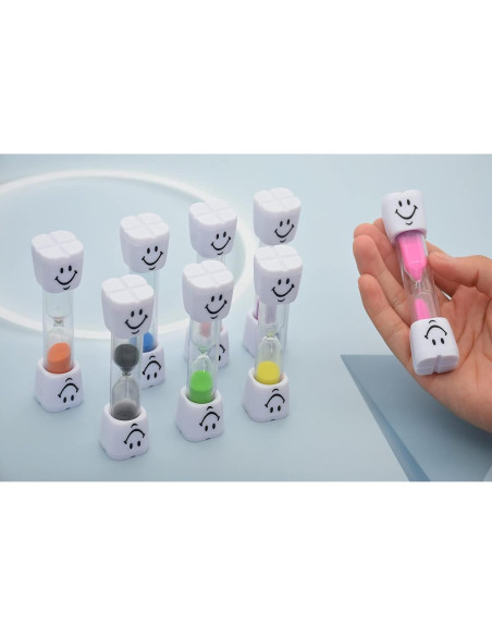 Juego de 8 Temporizadores de Arena 2 Minutos Yuronam Coloridos