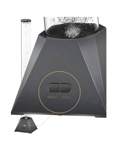 Lámpara de burbujas LED MUHI 120 cm con peces flotantes