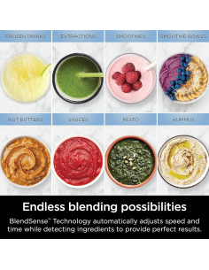 Licuadora Ninja TB201C 1800W con Tecnología BlendSense 2.13L 2