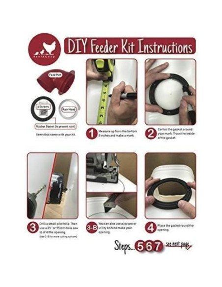 Kit Alimentador y Bebedero Pollo RentACoop - 6 Puertos Grandes Kit Alimentador y Bebedero Pollo RentACoop - 6 Puertos Grandes