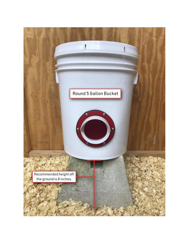 Kit Alimentador y Bebedero Pollo RentACoop - 6 Puertos Grandes