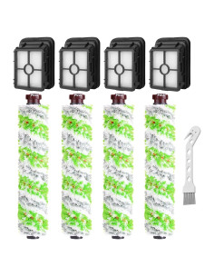 Repuestos Dhoua para Bissell CrossWave Pet Pro 2306A - 4 Rodillos y 4 Filtros