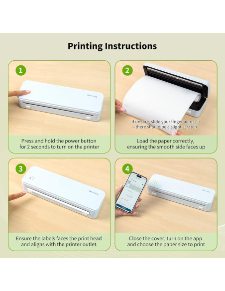 Papel Térmico Gloryang Carta 21.6x27.9cm 4 Rollos 100 Hojas