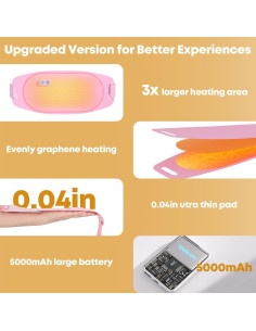 Almohadilla Calentadora Eléctrica Portátil D para Espalda y Abdomen 2