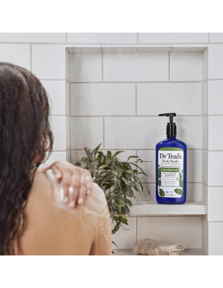 Gel de Baño Dr Teal's Eucalipto y Menta 4x24 oz