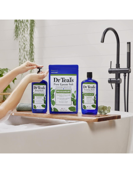 Gel de Baño Dr Teal's Eucalipto y Menta 4x24 oz