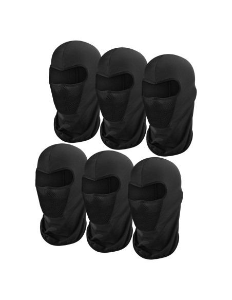 6 Piezas Máscara Balaclava Blulu Transpirable para Ciclismo