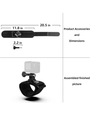 Soporte Ajustable para Muñeca SOH WD-01 para GoPro e Insta360