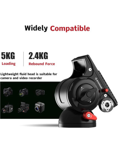 Cabezal Fluido de Video IFOOTAGE K5S para Trípode 5kg