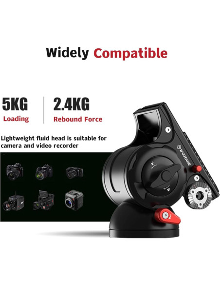 Cabezal Fluido de Video IFOOTAGE K5S para Trípode 5kg