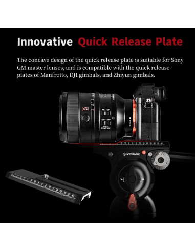 Cabezal Fluido de Video IFOOTAGE K5S para Trípode 5kg