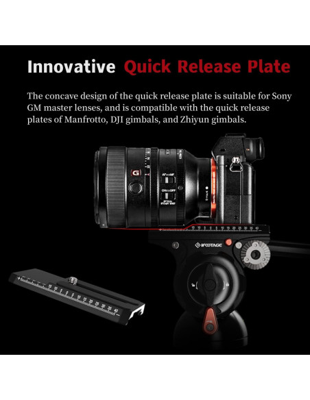 Cabezal Fluido de Video IFOOTAGE K5S para Trípode 5kg