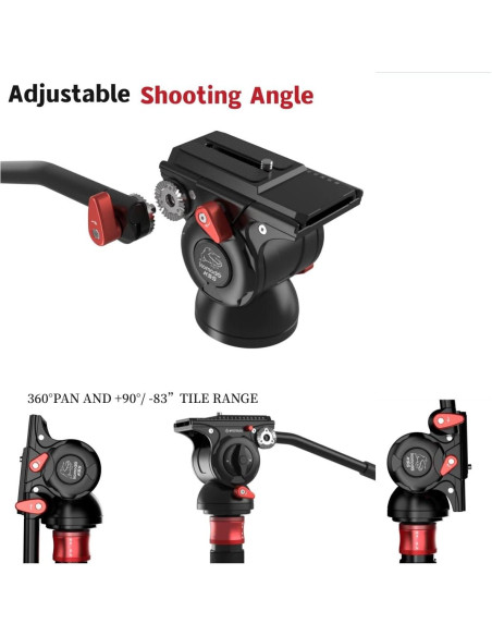 Cabezal Fluido de Video IFOOTAGE K5S para Trípode 5kg