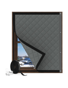 Cortina Térmica Aislante Augblinds 99x81 cm Gris