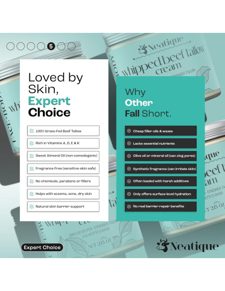 Grasa de Res Alimentada con Pasto Neatique 60.3g Eucalipto