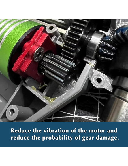 Soporte de Motor HYPER GO 1/14 1/16 Actualización 16393 Rojo