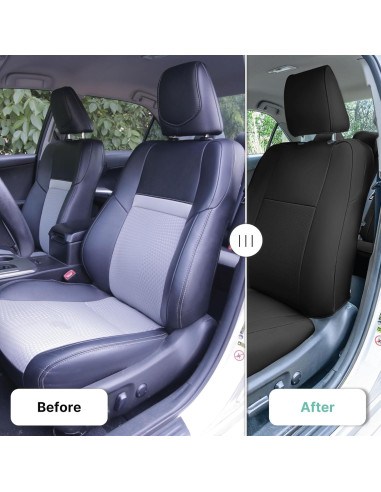 Cubiertas de Asiento FH Group para Toyota Camry 2012-2017 - Negro